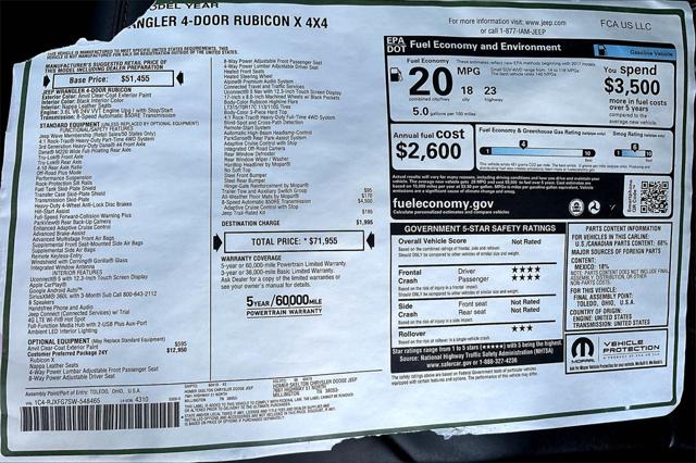 New 2025 Jeep Wrangler For Sale in Millington, TN