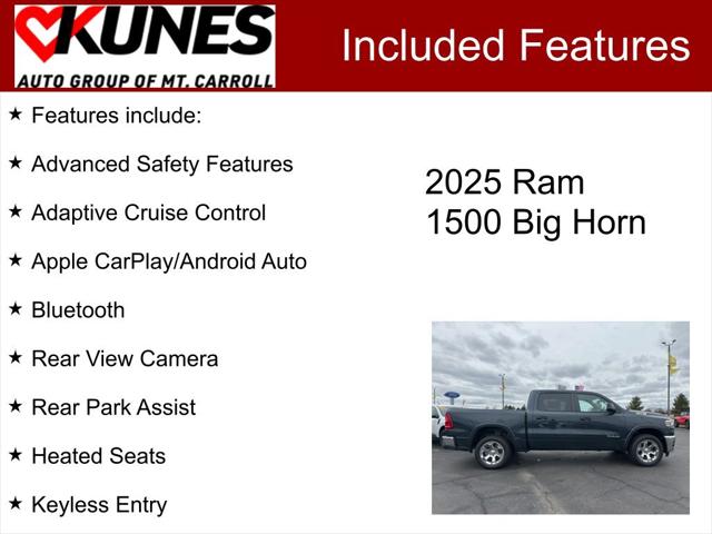 2025 RAM Ram 1500 RAM 1500 BIG HORN CREW CAB 4X4 57 BOX