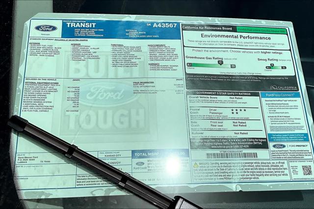 New 2025 Ford Transit-250 Cargo Van For Sale in Lubbock, TX