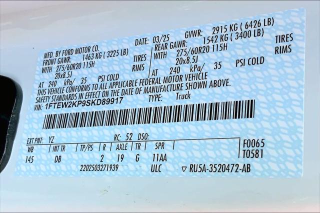 New 2025 Ford F-150 For Sale in Lubbock, TX