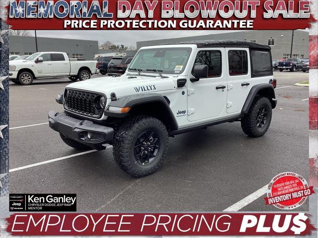 2025 Jeep Wrangler 4xe WRANGLER 4-DOOR WILLYS 4xe