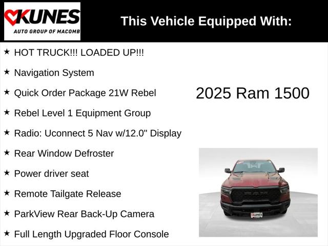 2025 RAM 1500 Rebel Crew Cab 4x4 57 Box