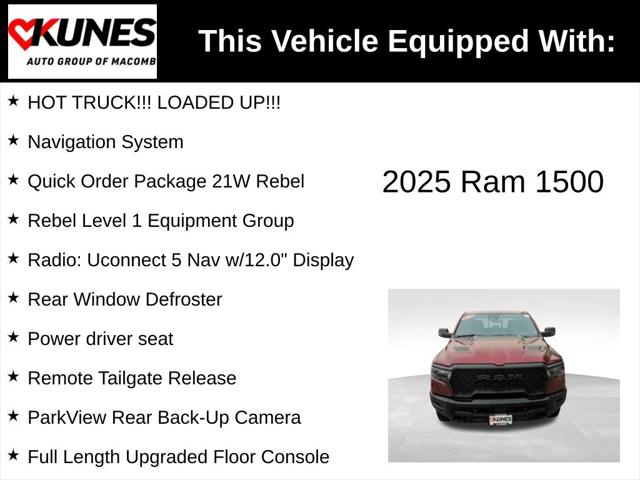 2025 RAM 1500 Rebel Crew Cab 4x4 57 Box