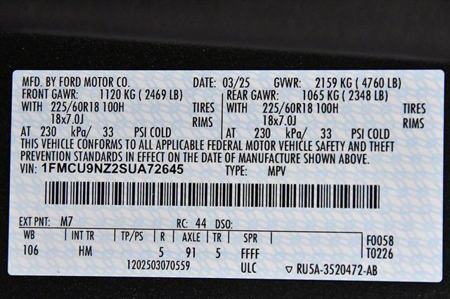 2025 Ford Escape ST-Line Select