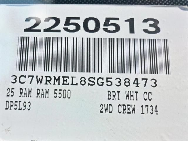 2025 RAM Ram 5500 Chassis Cab RAM 5500 TRADESMAN CHASSIS CREW CAB 4X2 60 CA