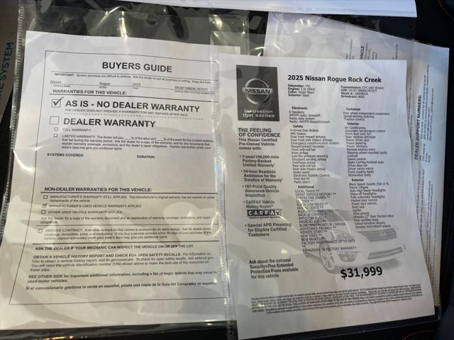 2025 Nissan Rogue Rock Creek