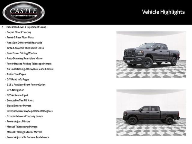 2025 RAM Ram 2500 RAM 2500 TRADESMAN CREW CAB 4X4 64 BOX