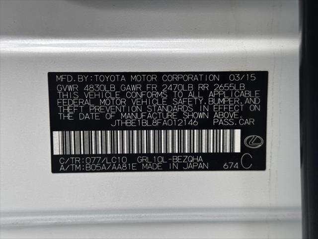 2015 Lexus GS 350 Crafted Line