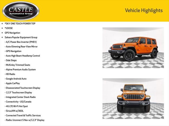 2025 Jeep Wrangler 4xe WRANGLER 4-DOOR SAHARA 4xe