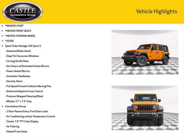 2025 Jeep Wrangler WRANGLER 4-DOOR SPORT S
