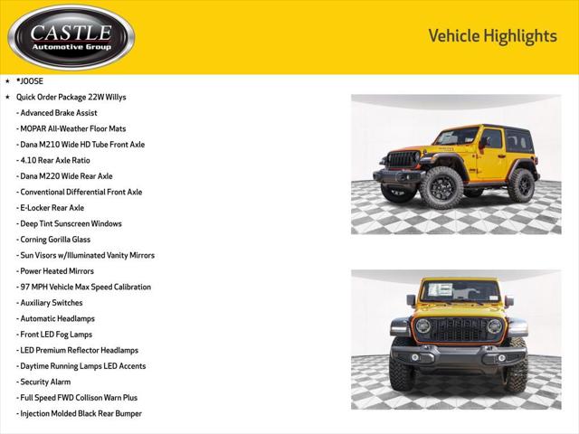 2025 Jeep Wrangler WRANGLER 2-DOOR WILLYS
