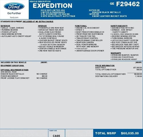 2016 Ford Expedition Limited