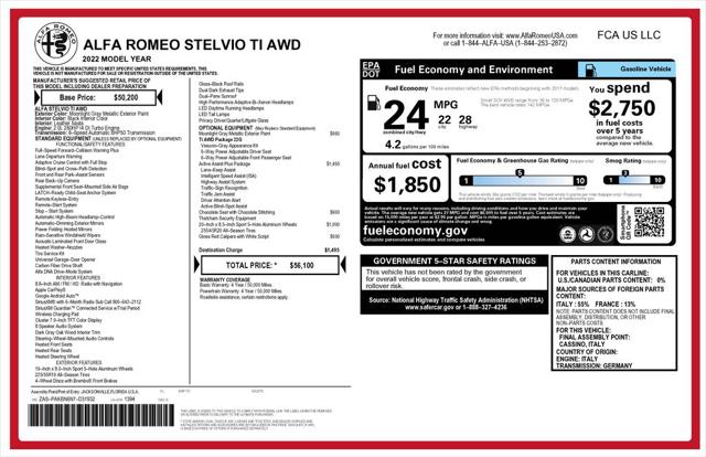 2022 Alfa Romeo Stelvio Ti AWD
