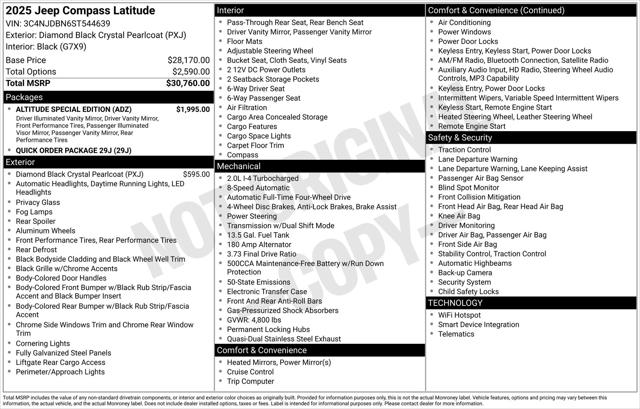 2025 Jeep Compass COMPASS LATITUDE 4X4