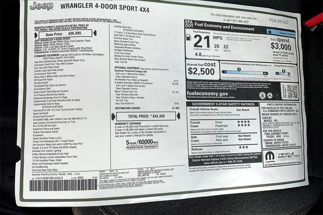 New 2025 Jeep Wrangler For Sale in Millington, TN