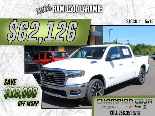 2025 RAM Ram 1500 RAM 1500 LARAMIE CREW CAB 4X4 57 BOX