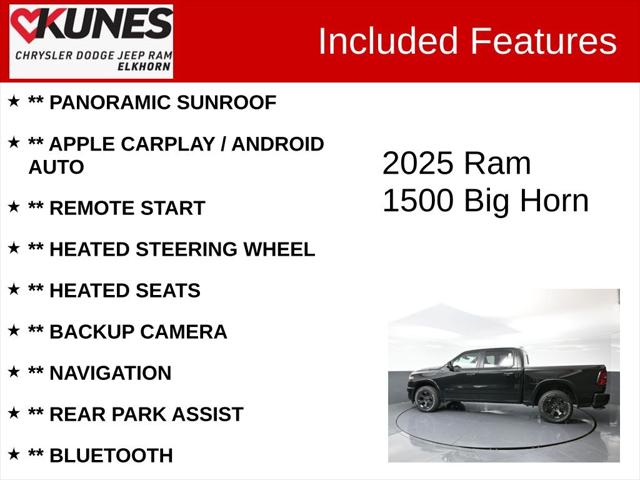 2025 RAM Ram 1500 RAM 1500 BIG HORN CREW CAB 4X4 57 BOX
