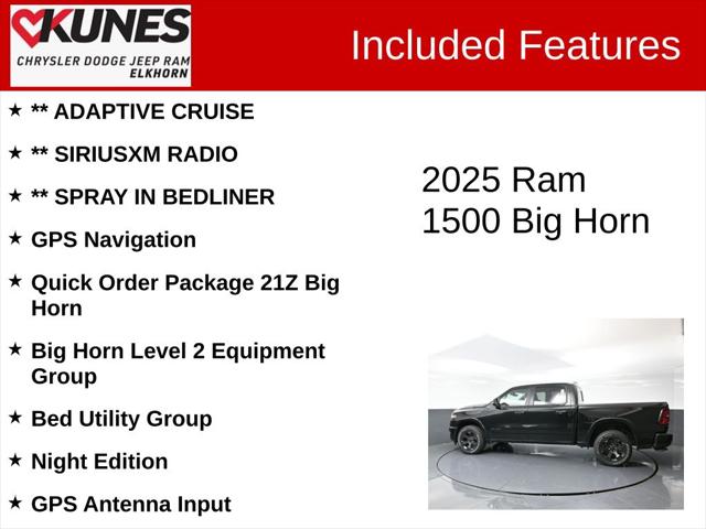 2025 RAM Ram 1500 RAM 1500 BIG HORN CREW CAB 4X4 57 BOX