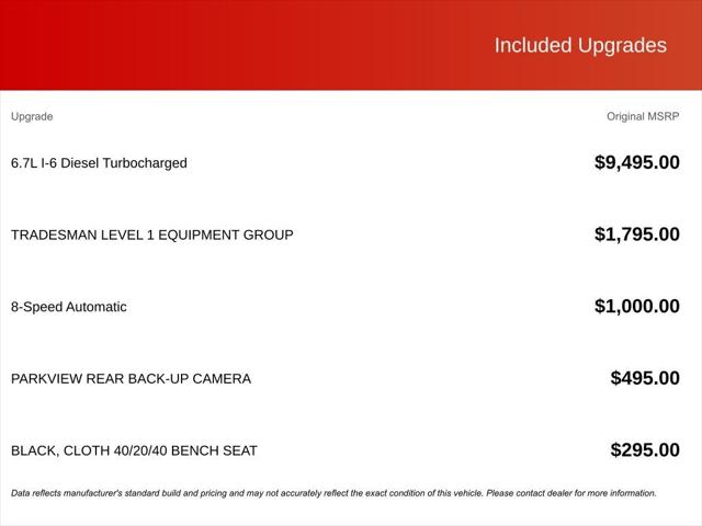 2025 RAM Ram 5500 Chassis Cab RAM 5500 TRADESMAN CHASSIS CREW CAB 4X4 84 CA