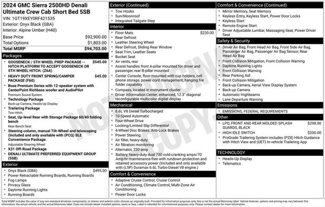 2024 GMC Sierra 2500HD Denali Ultimate