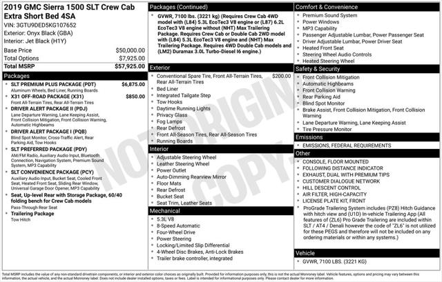 2019 GMC Sierra 1500 SLT