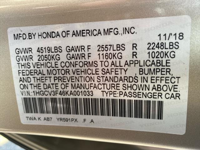 2019 Honda Accord Hybrid EX