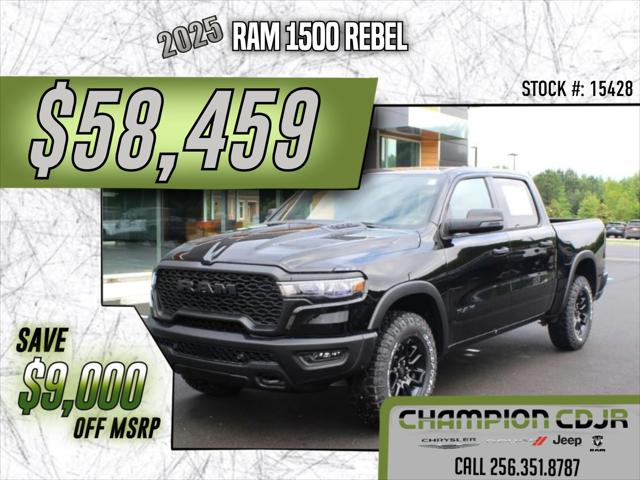 2025 RAM Ram 1500 RAM 1500 REBEL CREW CAB 4X4 57 BOX