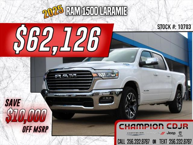 2025 RAM Ram 1500 RAM 1500 LARAMIE CREW CAB 4X4 57 BOX