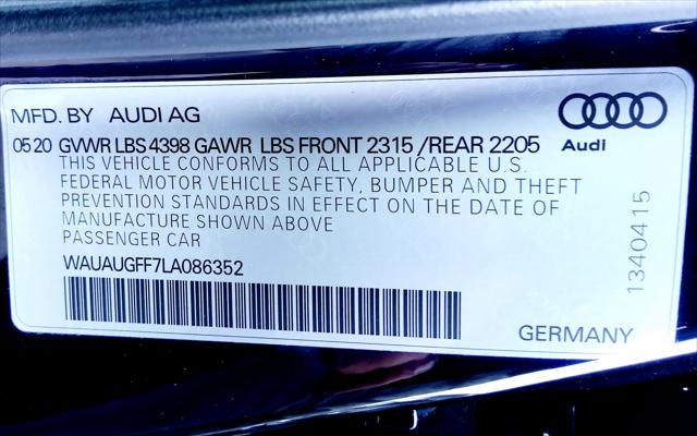 2020 Audi A3 Premium 40 TFSI Front-Wheel Drive S tronic