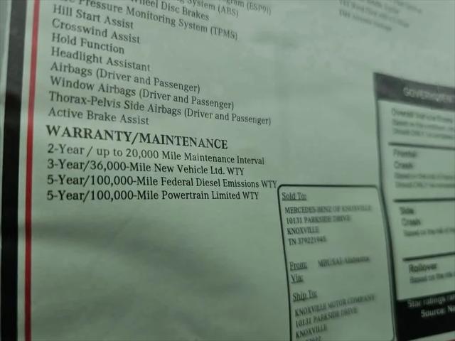 2025 Mercedes-Benz Sprinter 2500 Standard Roof 4-Cyl Diesel HO