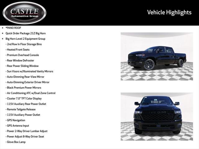 2025 RAM Ram 1500 RAM 1500 BIG HORN CREW CAB 4X4 64 BOX