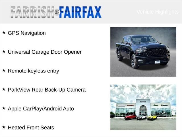 2025 RAM Ram 1500 RAM 1500 BIG HORN CREW CAB 4X4 57 BOX