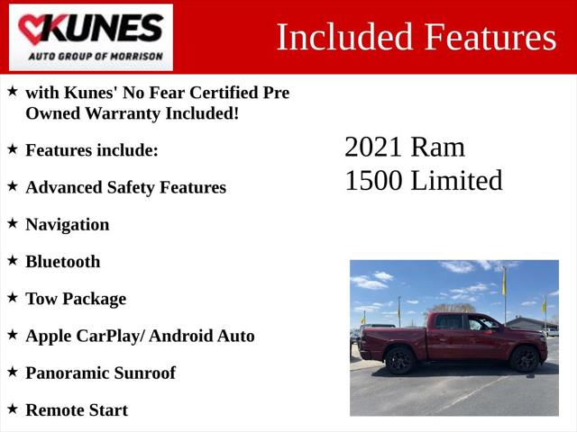 2021 RAM 1500 Limited Crew Cab 4x4 57 Box