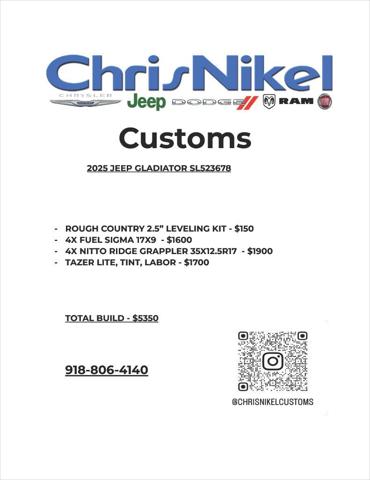 2025 Jeep Gladiator GLADIATOR SPORT 4X4