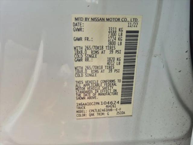 2023 Nissan Titan Crew Cab SV 4x4