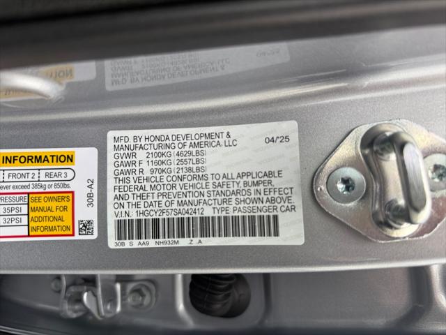 2025 Honda Accord Sedan Hybrid Sport