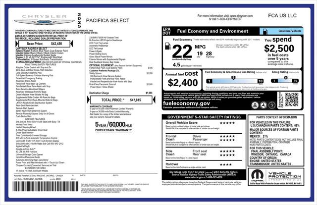 2025 Chrysler Pacifica PACIFICA SELECT