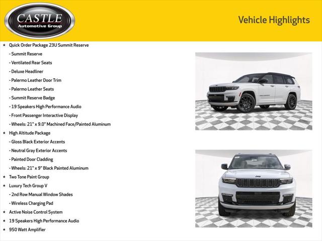 2025 Jeep Grand Cherokee GRAND CHEROKEE L SUMMIT RESERVE 4X4