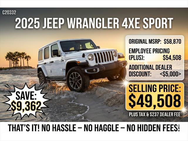 2025 Jeep Wrangler 4xe WRANGLER 4-DOOR SPORT S 4xe