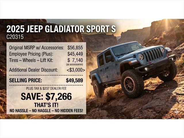 2025 Jeep Gladiator GLADIATOR SPORT S 4X4