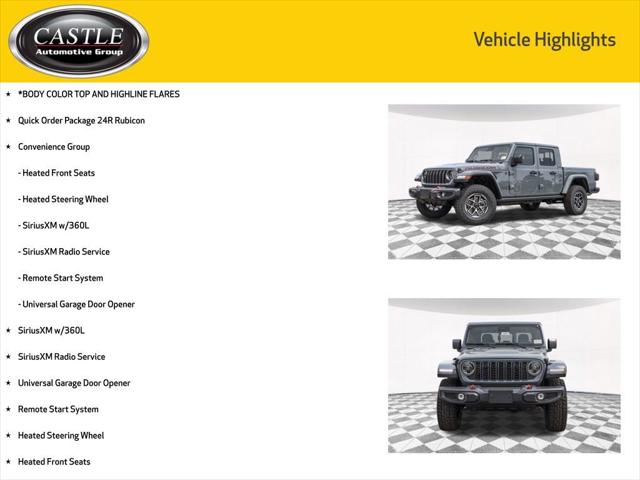 2025 Jeep Gladiator GLADIATOR RUBICON 4X4
