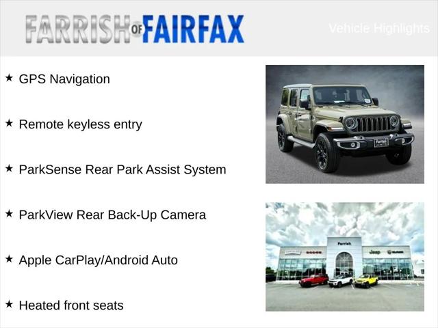 2025 Jeep Wrangler 4xe WRANGLER 4-DOOR SAHARA 4xe