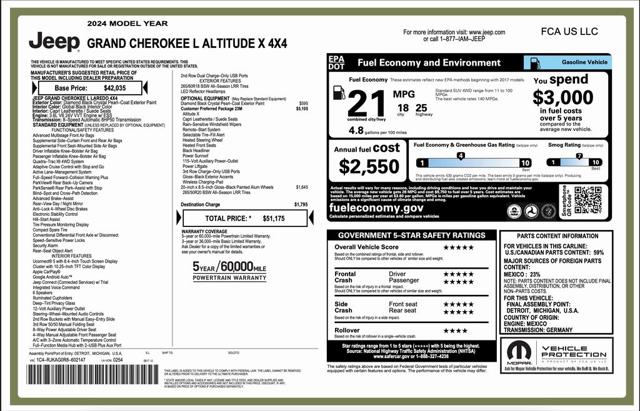 2024 Jeep Grand Cherokee L Altitude X 4x4