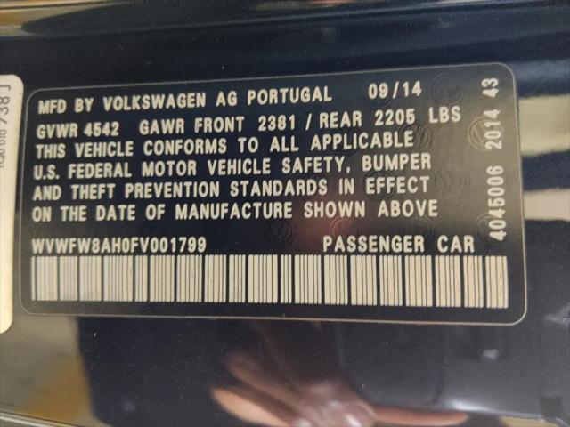 2015 Volkswagen Eos Final Edition