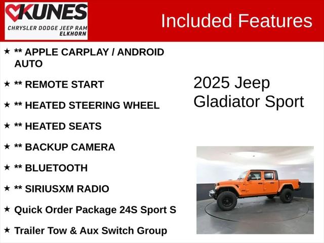 2025 Jeep Gladiator GLADIATOR SPORT S 4X4
