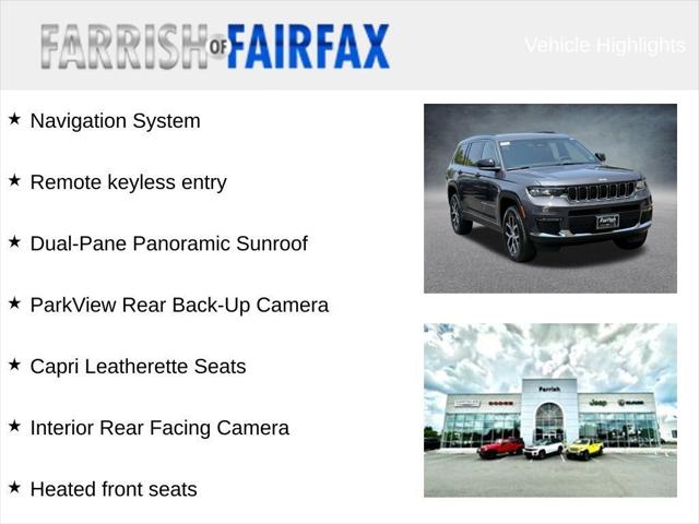 2025 Jeep Grand Cherokee L GRAND CHEROKEE L LIMITED 4X4 2025 Jeep Grand Cherokee L GRAND CHEROKEE L LIMITED 4X4