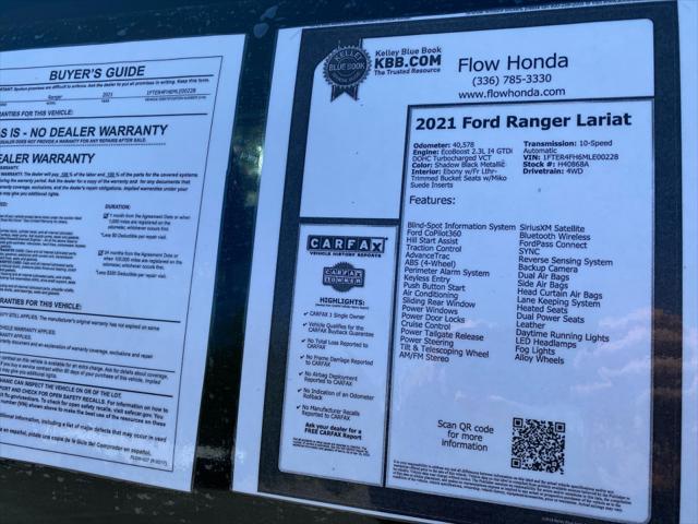 2021 Ford Ranger LARIAT