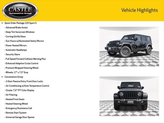 2025 Jeep Wrangler WRANGLER 4-DOOR SPORT S