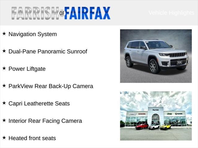 2025 Jeep Grand Cherokee L GRAND CHEROKEE L LIMITED 4X4 2025 Jeep Grand Cherokee L GRAND CHEROKEE L LIMITED 4X4