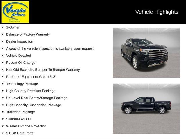 2022 Chevrolet Silverado 1500 4WD Crew Cab Short Bed High Country